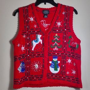 Ladies Christmas Vest size P/P
